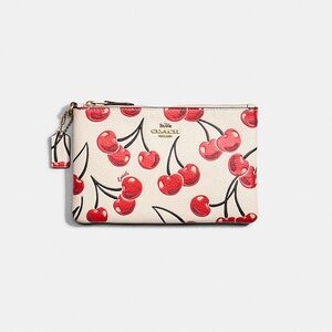 Coach Small Wristlet with Cherry Print